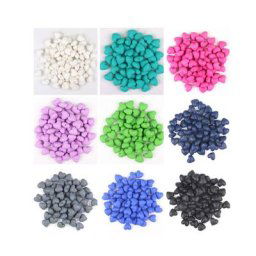 TYRY.HU – perles de dentition en Silicone pour bébé 50 pièces en forme de cœur bijoux collier à