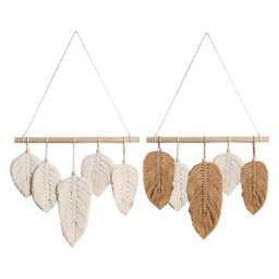 Tapisserie murale en macramé faite à la main de style bohème tissage du cuir chevelu décor