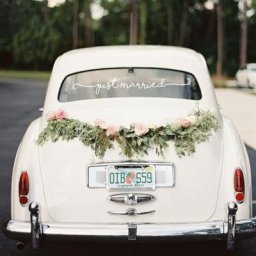 Autocollant de décoration étanche pour voiture de mariage fournitures parfaites juste défaut