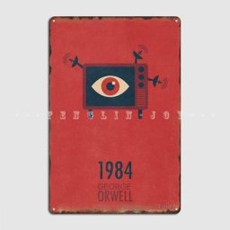 Affiche personnalisée en métal 18 panneaux 1984