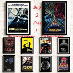 Affiche en papier couché film Odyssey espace 2001 A affiche murale peinture artistique pour