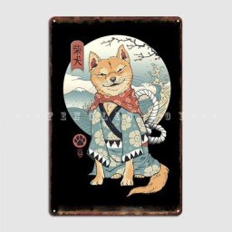 Shiba Inu – affiche en Plaque métallique décor mural pour Pub Club Bar