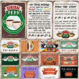 Central Perk Friends – Plaque décorative en métal Vintage café cuisine salon Bar