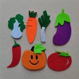 Autocollants Muraux en Feutre de Dessin Animé Fruits Décorations Murales pour Chambre d'Enfant