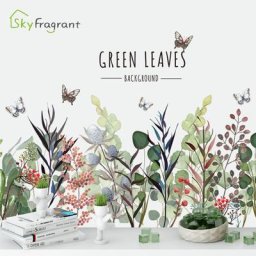 Autocollants Muraux Créatifs avec Plantes pour Décoration de Maison Plinthe Décor de Chambre à