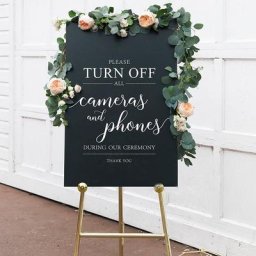 Décalcomanies de signe de mariage sans photos décalcomanies de cérémonie débranchées autocollant