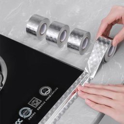 Autocollants auto-adhésifs étanches à l'huile 10M feuille d'aluminium bande étanche