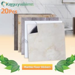 KaguyahRob-Autocollants Muraux Auto-Adhésifs en PVC pour Sol en Marbre Imperméable 30x30cm 20