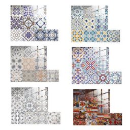Autocollants de carreaux de mosaïque de Style rétro papier peint adhésif 3D étanche pour salon