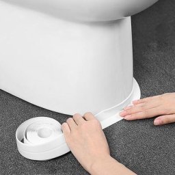 Ruban d'étanchéité en PVC imperméable pour coin de baignoire autocollant mural auto-adhésif pour