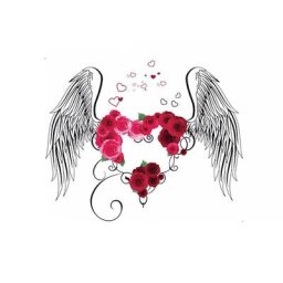 Autocollants muraux en plumes d'amour romantiques décoration de mariage chambre à coucher décor