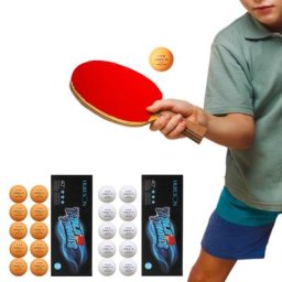 Balles de Tennis de Table de sport blanc/Orange taille officielle 40mm + trois étoiles