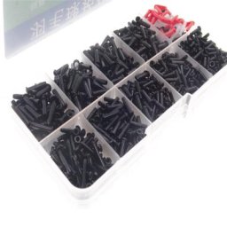 Œillets pour raquette de Badminton en Nylon noir 1500 pièces/boîte seau outils de cordage