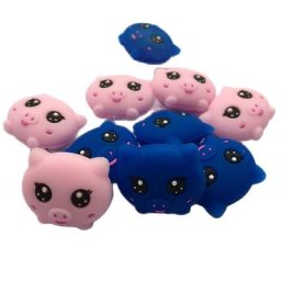 Raquette de Tennis cochon dessin animé mignon amortisseur de chocs 3 pièces