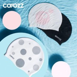 Copozz-Bonnet élastique en caoutchouc de silicone pour adultes protection des oreilles cheveux
