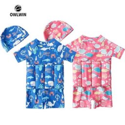 Gilet de sauvetage pour bébé maillot de bain une pièce dessin animé angle plat mignon pour