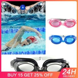 Lunettes de natation en silicone étanches anti-buée avec clip antarctique ensemble de bouchons
