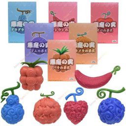 Jouet de Collection de fruits jouet une pièce gomme-gomme-flamme diable chien-chien Luffy Ace
