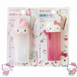 Sanurgente-Boîte de rangement pour coton-tige Kawaii My Melody Hello Kitty Figurines d'anime