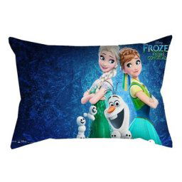 Disney-Juste de coussin en peluche Elsa et Anna pour enfants taies d'oreiller princesse reine des