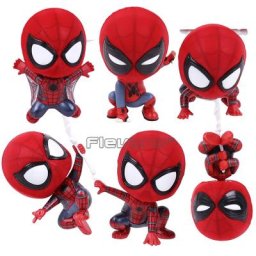 Cosbaby-Mini figurines en PVC Marvel SpidSuffolk version Q jouets voiture décoration de la