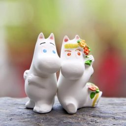 Mini Figurines de Dessin Animé Hippopotame Elfe pour Couples Poupées de Paysage Miniature