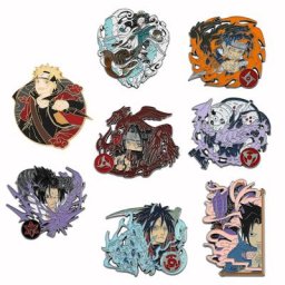 Épinglettes en émail Anime NarAAFigure Uzumaki Momochi Zabuza Uchiha Sasuke Itachi Madara