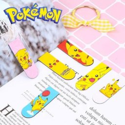 Marque-page magnétique de dessin animé Pokemon Pikachu fournitures scolaires créatives et