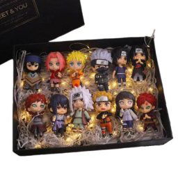 Bandai-NarAAAnime Butter Toys Q Edition Kakashi Sasuke Sakura HinMiPVC Artoon Figures Model