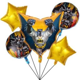 DC-Ensemble de ballons en aluminium smile hero Batman dessin animé décoration d'anniversaire
