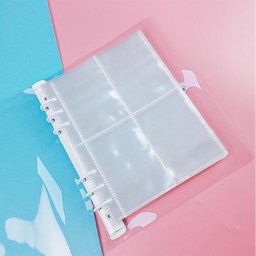 Pochettes intérieures transparentes pour album photo recharge de classeur stockage de carte photo