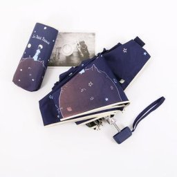 Mini Parapluie de Poche de Qualité pour Femme Pliable Ensoleillé et Pluie à la Mode Petit