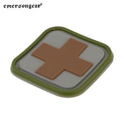 Émersongear – carré médical tactique 1 pouce Patchs en PVC Badge de moral autocollant pour