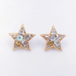 10 pièces/lot de strass en étoile embellissement de bouton en métal accessoires décoratifs pour