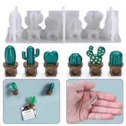 Moule quantique 3D pour résine bricolage moules en silicone xy porte-clés mignon Mini Catus mini
