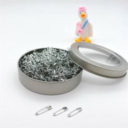 Épingle de sécurité mixte or/argent/noir pour étiquette 19mm 500 pièces/lot attache artisanat