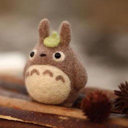 Kit de feutrage de dessin animé Totoro bricolage ensemble de couture artisanale lework grossier