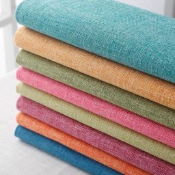 Tissu de canapé en coton et lin optique toile de toile de jute nappe et rideau document solide