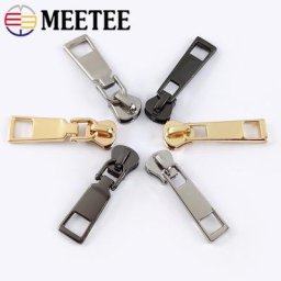Têtes de fermeture éclair pour veste en résine curseurs de poche poignées de sac de rechange kits