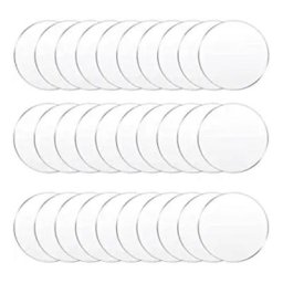 Panneau Transparent résistant à l'eau disque rond en feuille acrylique Transparent de 2 pouces pour