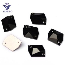 YANRUO – Strass cousus à Base de cristal noir toutes tailles pour chaussures 3265