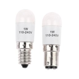 Ampoules LED Blub BA15D/E14 AC 110-240V 1W pour machine à coudre domestique 1 pièce