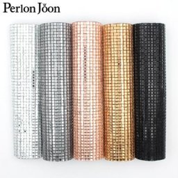Grande maille de Strass en verre 24x40cm carré Dense 4mm garniture Hotfix feuilles de tissu