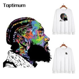 Autocollant thermique Cool Man sur t-shirt transfert de fer lavable pour vêtements patchs de