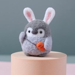 Kit de feutre inachevé nouveau Animal mignon pingouin laine aiguille matériel de bricolage
