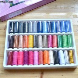 Fil à coudre coloré et Durable pour Machines à main Spolyester solide 39 pouces