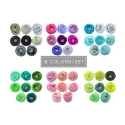 Lot de 8 feutres faits à la main en fibre de laine 5/10g pour jouet animal pour le bricolage