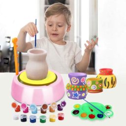 Machine à Poterie en Céramique Faite à la Main pour Enfant Jouet Artisanal pour Garçon et Fille