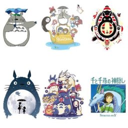 Autocollants My Neighbor Totoro en vinyle pour enfants 9 styles grand repassage sur T-shirt