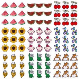 Pulaqi – patchs dessin animé 10 pièces animaux mignons en fer sur vêtements à rayures